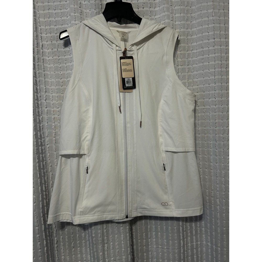 CALIA by Carrie Underwood Vent Back Vest Pure White XL NWT WAX13018Q